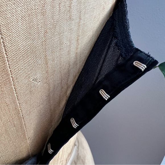 Dolce & Gabbana Dark Gray Pinstripe Cropped Bustier corset bra top IT42 | US 6 M - Picture 15 of 16